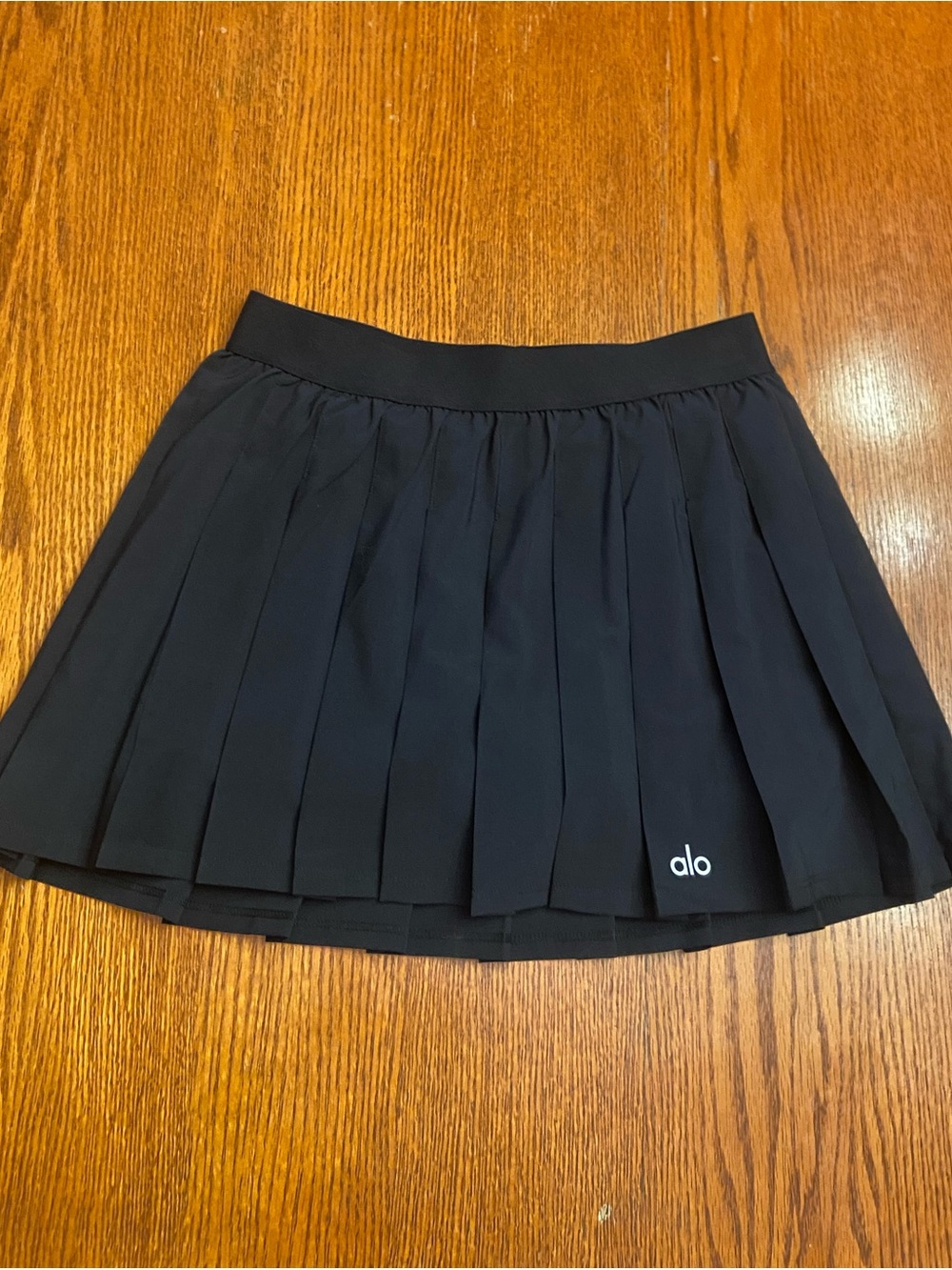 Alo Yoga Varsity Tennis Skirt Black